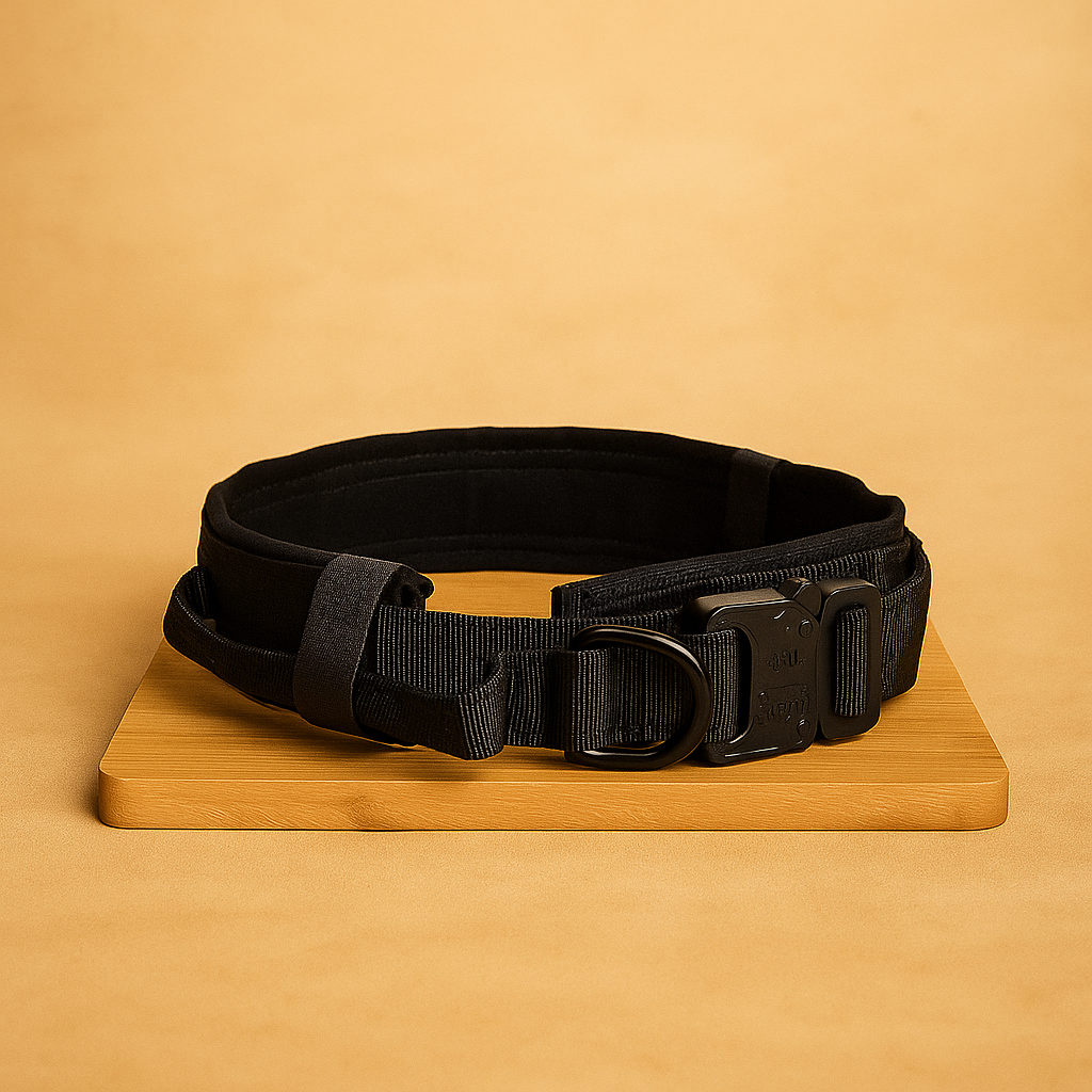 Tactical Nylon Dog Collar für große Hunde – robust, verstellbar & outdoor-tauglich