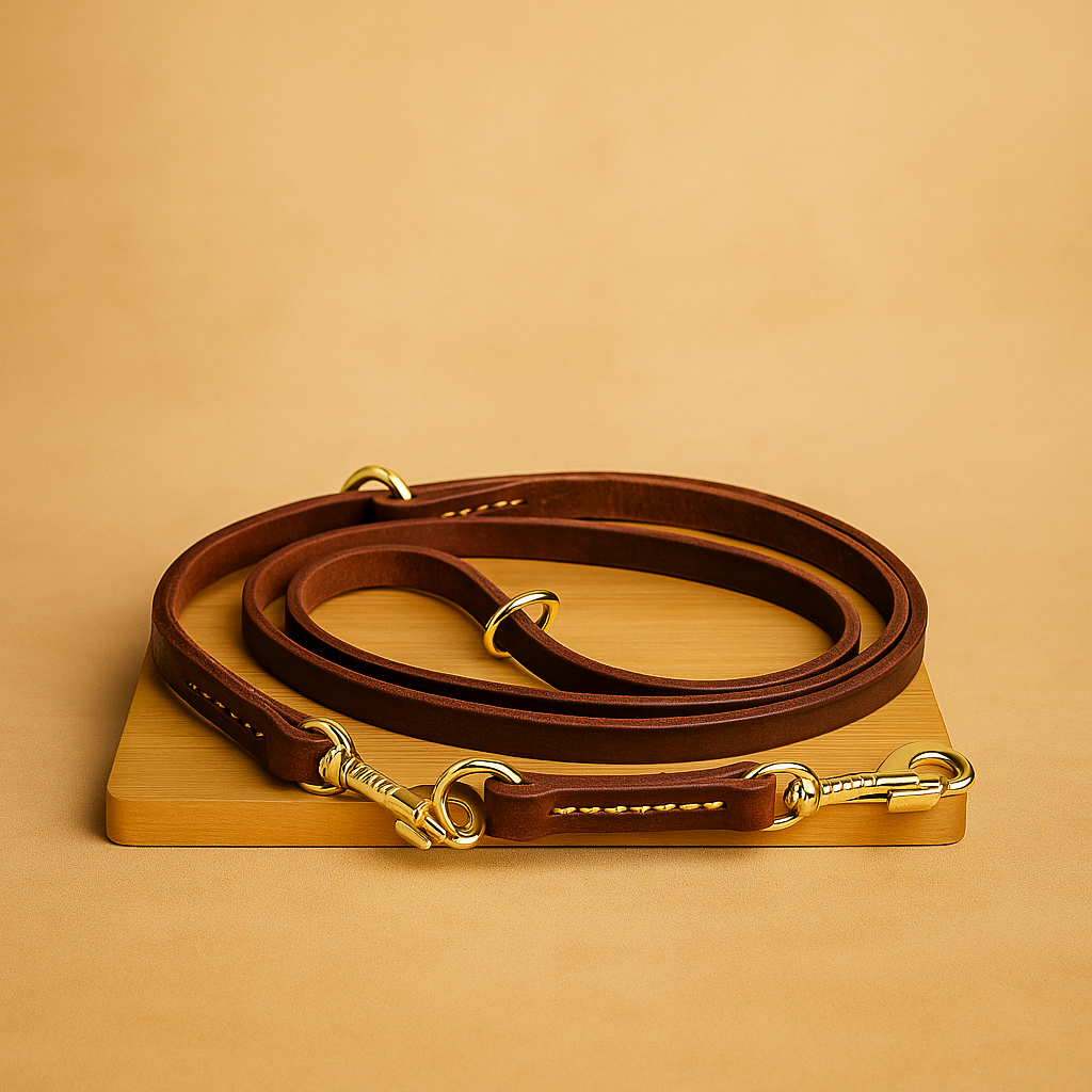Multifunktionale Hundeleine mit Doppel-Kupferhaken – 2,5 m lang & extra robust