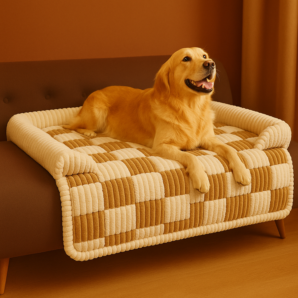 Plüsch Haustierbett – Warm, weich & extra dick gepolstert für Hunde & Katzen