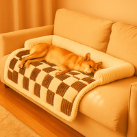 Plüsch Haustierbett – Warm, weich & extra dick gepolstert für Hunde & Katzen - Nest & Nuzzle