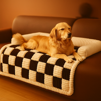 Plüsch Haustierbett – Warm, weich & extra dick gepolstert für Hunde & Katzen - Nest & Nuzzle