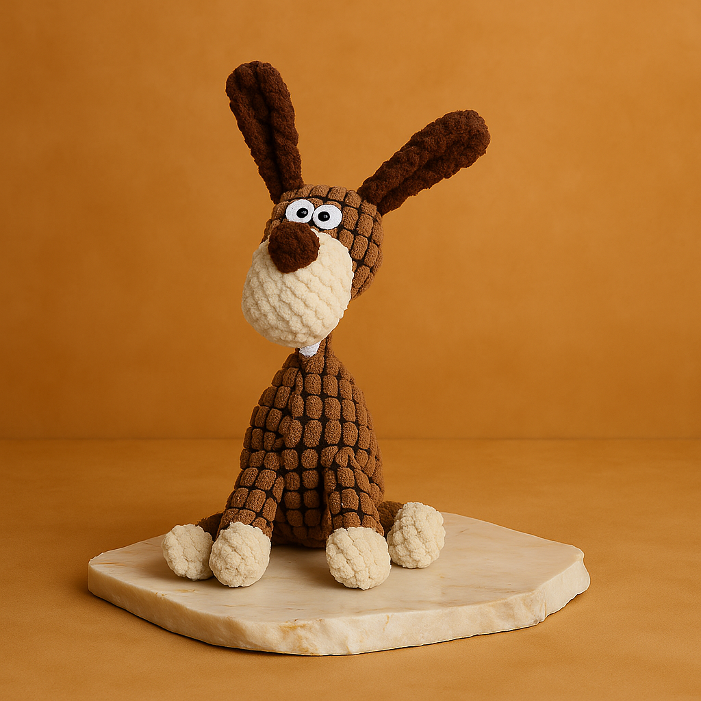 Interactive Plush Dog Toy – Cartoon Bite Resistant - Nest & Nuzzle