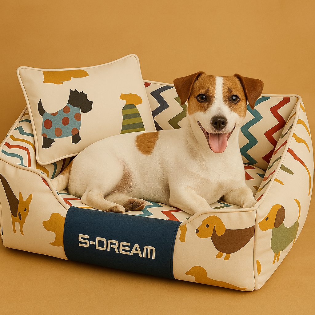 Großes, abnehmbares & waschbares Hunde- und Katzenbett – warm, weich & perfekt für Winter