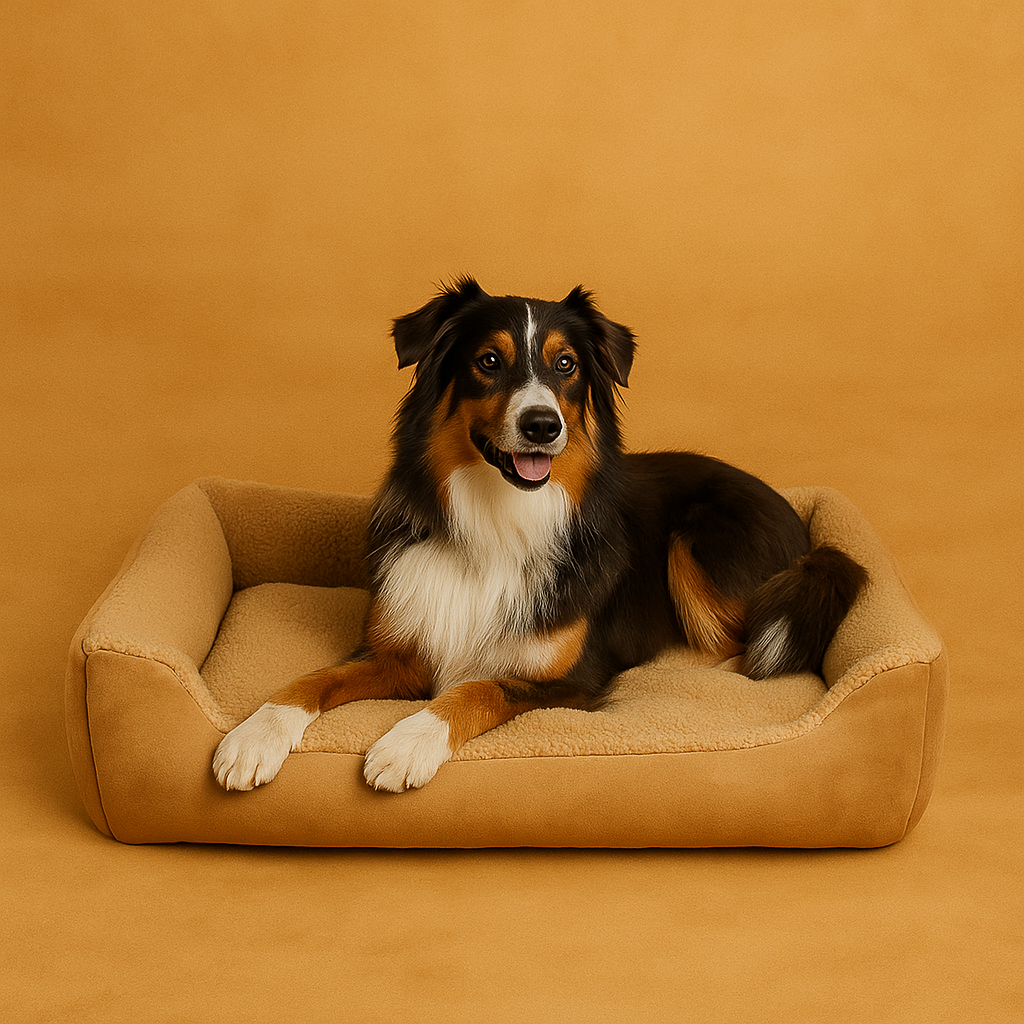 Teddy Golden Retriever Hundebett – Kuscheliges Haustierhaus für Hunde & Katzen