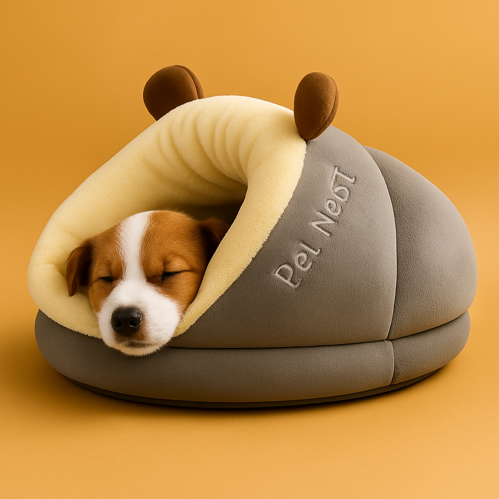 Cozy Pet Slippers Nest – Kuscheliges Haustierbett für kleine Hunde & Katzen