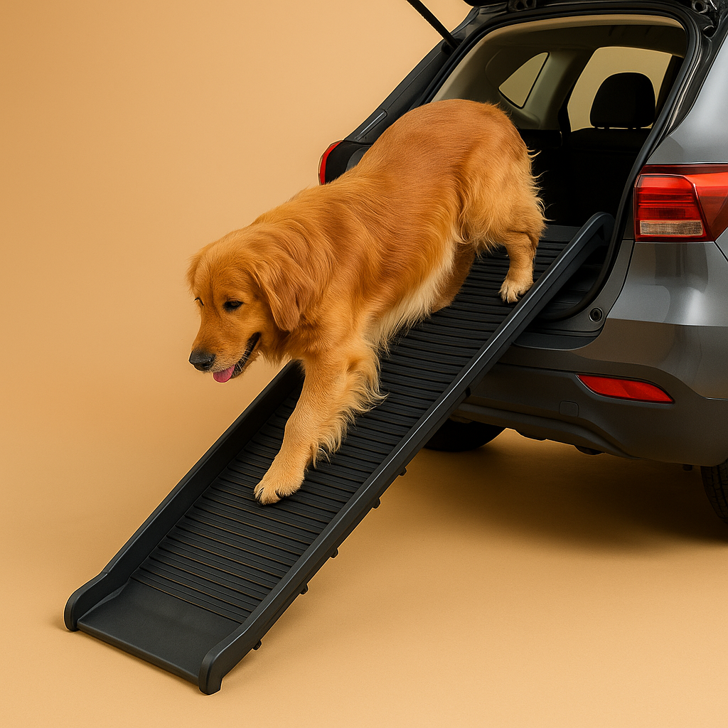 Non-Slip Plastic Pet Folding Ladder & Slope Stairs - Nest & Nuzzle