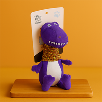 Plüsch Dinosaurier Hundespielzeug mit Quietschsound - Nest & Nuzzle