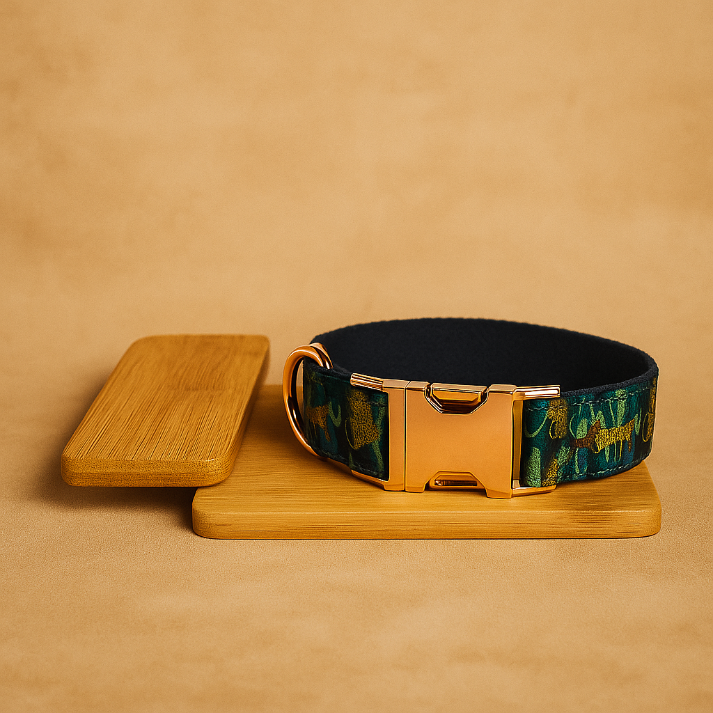 Verstellbares Hundehalsband mit Metallverschluss – robust, bequem und stylisch