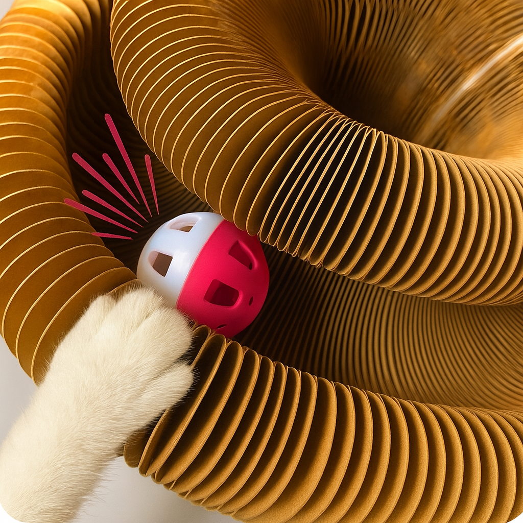 Accordion Style Cat Scratching Board Toy