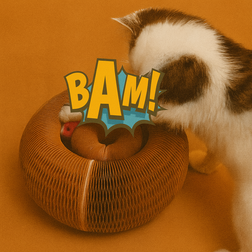 Accordion Style Cat Scratching Board Toy