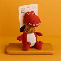 Plüsch Dinosaurier Hundespielzeug mit Quietschsound - Nest & Nuzzle